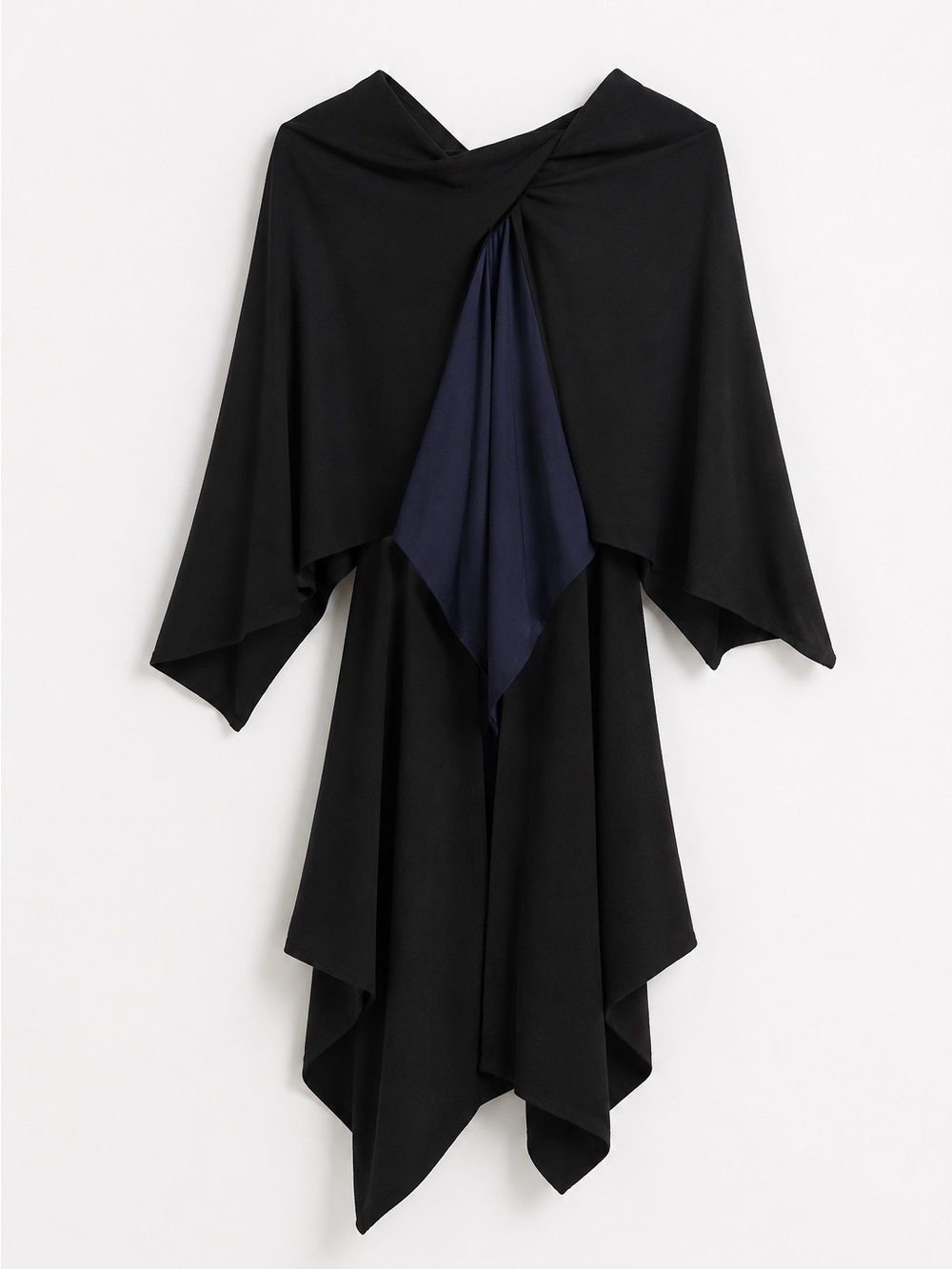 St. John Elegant Black and Navy Dress